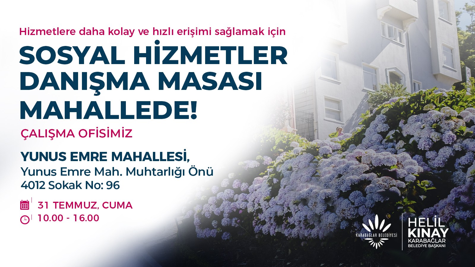 Sosyal Hizmetler Danışma Masası Mahallede